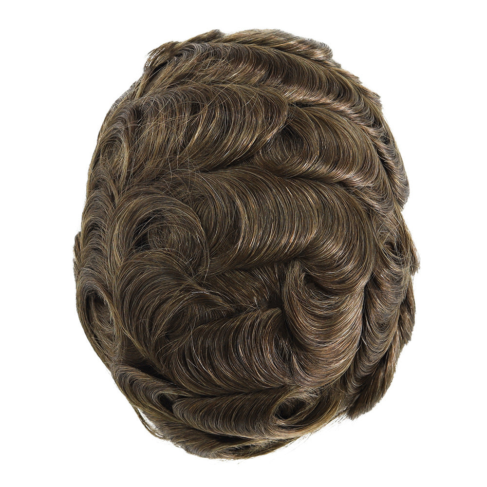 Toupee for Men with 100% Human Hair, 0.08mm Natural Skin Hair