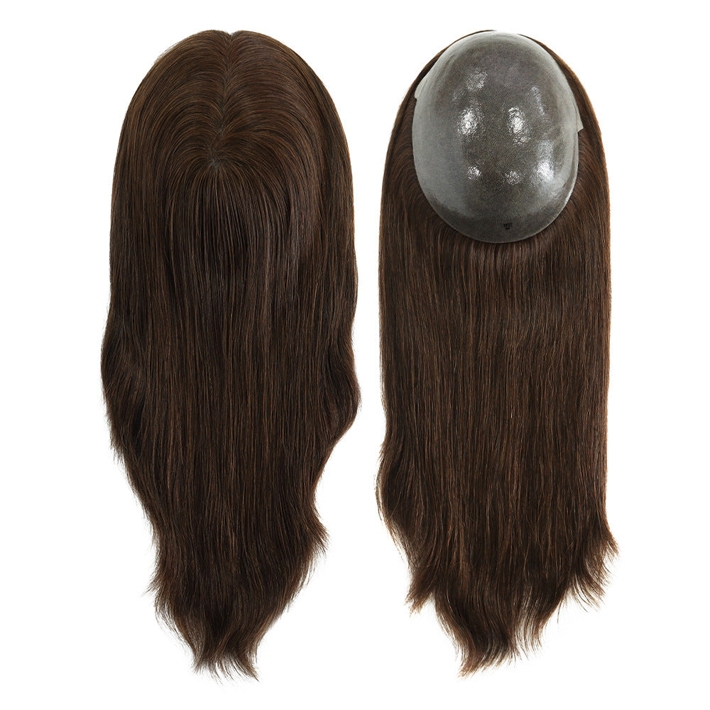 Hair Toppers for Women Real Human Hair Brown color