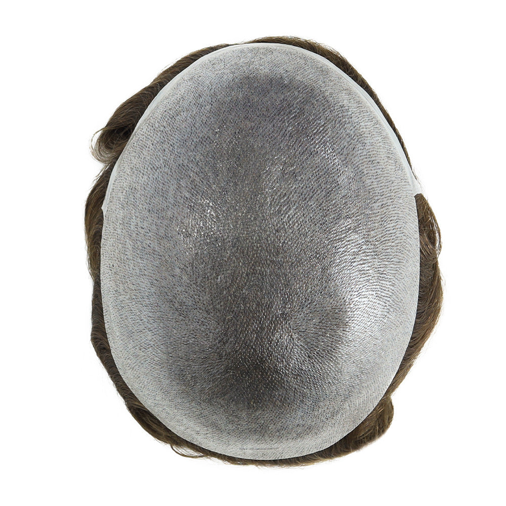 Toupee for Men with 100% Human Hair, 0.08mm Natural Skin Hair