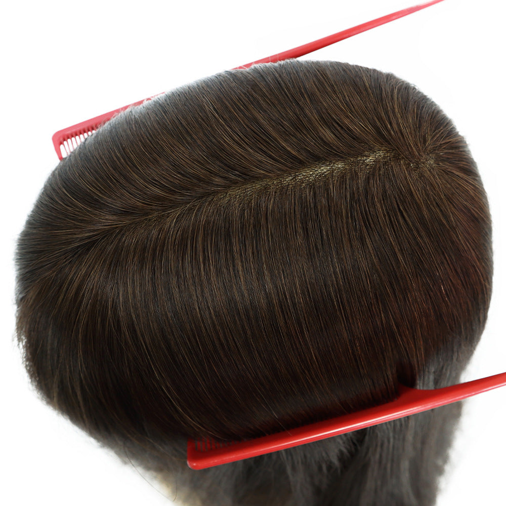 Hair Toppers for Women Real Human Hair Brown color
