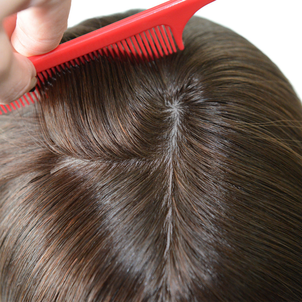 Women's Hair Topper, Silk Base Three Clips 14inch