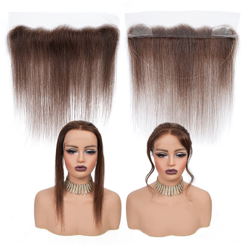 Glue-free human hair hairline topper